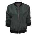 thumbnail image 7 of Charmgo Jackets for Women, 2024 Autumn Zipper Cardigan Ladies New Solid Color Fashion Women's Jacket, Zip Up Jackets for Women, Green Jackets Women XL, 7 of 7