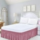 thumbnail image 5 of Ropa de cama de color liso Faldón elástico para cama Colcha impermeable Faldón antideslizante para cama *rosa, 5 of 8