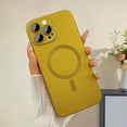 thumbnail image 3 of Magnetic for iPhone 12 Pro Max Case for Women, Shockproof Matte Luxury Metallic Luster Design with Full Camera Lens Protector, Compatible with Magsafe Case for iPhone 12 Pro Max 6.7"-Gold, 3 of 14