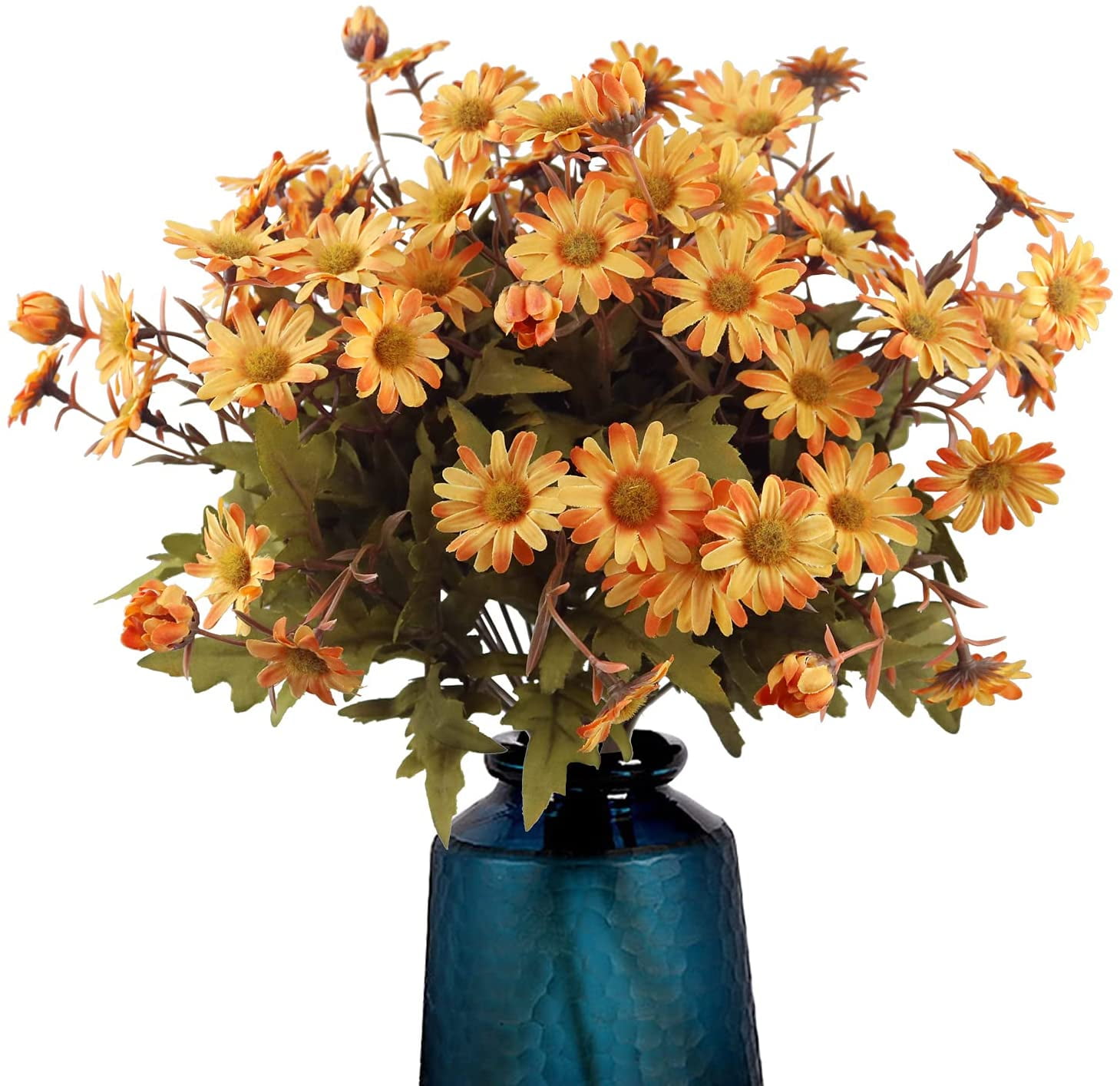 2 Pack Artificial Flowers, Artificial Daisy Flowers Bulk Long