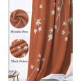thumbnail image 3 of Fall Botanical Blackout Curtains for Bedroom Living Room Darkening Curtains 90 Inch Orange Autumn Maple Leaf Farmhouse Black Out Window Curtain Privacy Window Treatment Grommet Drapes 52"x90"x2, 3 of 9