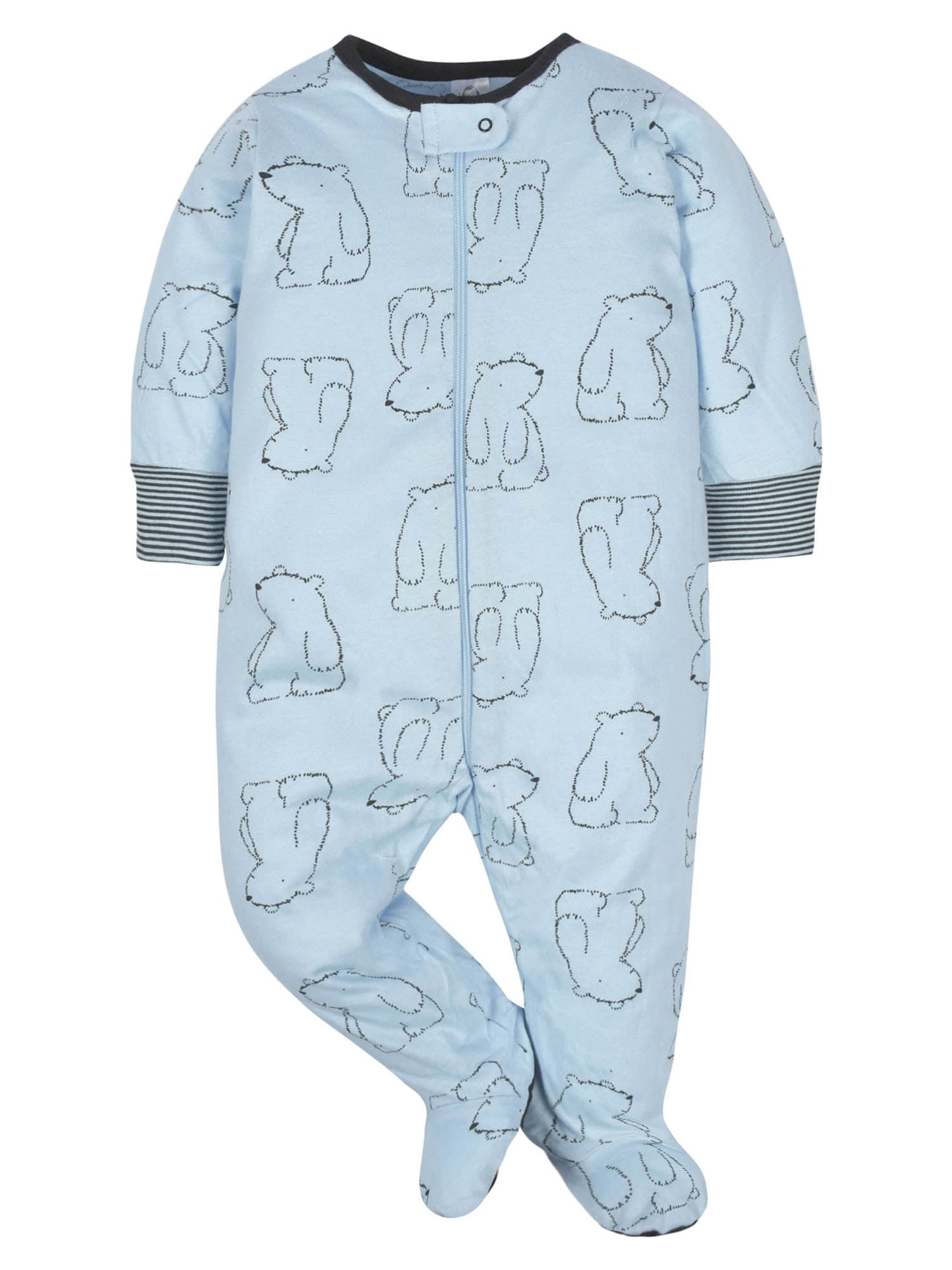 Gerber Baby Boy Sleep 'n Play Footed Pajamas, 4-Pack