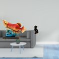 thumbnail image 2 of Estatua de Arowana, Figura de gato, Estatua de gato, Figura decorativa de resina, Escultura de animal, Adorno moderno, Adecuado para decoració, 2 of 8