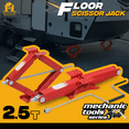 thumbnail image 2 of Magshion Set of 2 Heavy Duty Scissor Jack, 2.5 Ton 5000lbs Car Jack Tire Repair Tools Kit, RV Trailer Stabilizer Leveling Scissor Jacks with Handle, Red, 2 of 10