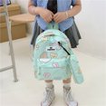 thumbnail image 1 of Mochila de dibujos animados para estudiantes, mochila grande con cremallera, mochila grande para niños (verde), 1 of 5