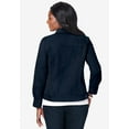 thumbnail image 2 of Jessica London Women's Plus Size Classic Cotton Button Down Denim Jean Jacket, 2 of 5