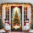 thumbnail image 4 of Cache-porte de Noël, Rideau de Porte Père Noël, Bannière de Porte Festive des Fêtes, Décoration Murale et de Fête Réutilisable pour la Maison Intérieure et Extérieure^, 4 of 6