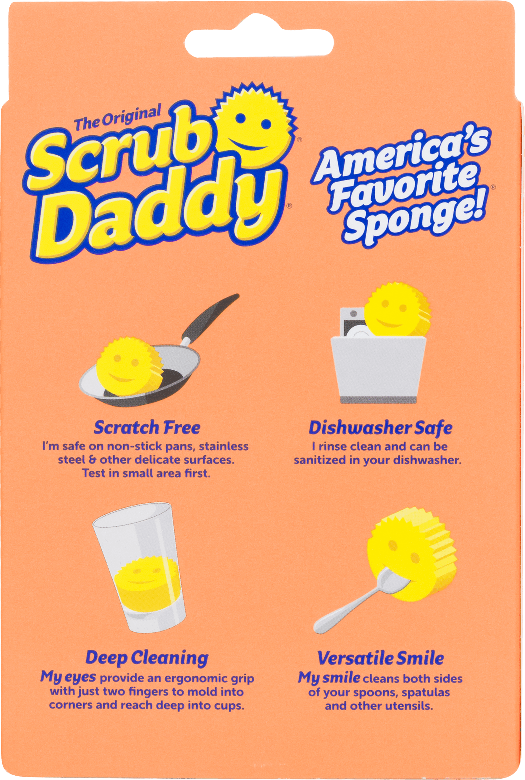 Scrub Daddy Scratch-Free Dish Sponge,  Yellow, 1 Count - image 5 of 5