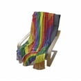 thumbnail image 4 of Vintage Rainbow Soft Flannel Fleece Blanket, Weathered Looking Colorful Rays Burst Gay Parade LGBTI Festival Celebration, Cozy Plush for Indoor and Outdoor Use, 50" x 70", Multicolor, by Ambesonne, 4 of 6