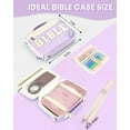 thumbnail image 2 of Soda Candy Bible Cover Case for Women, Large Chenille Letter Bible Bag with Shoulder Strap Bible Carrying Tote Bags for Bible Study Accessories, for Women Lady, 2 of 7