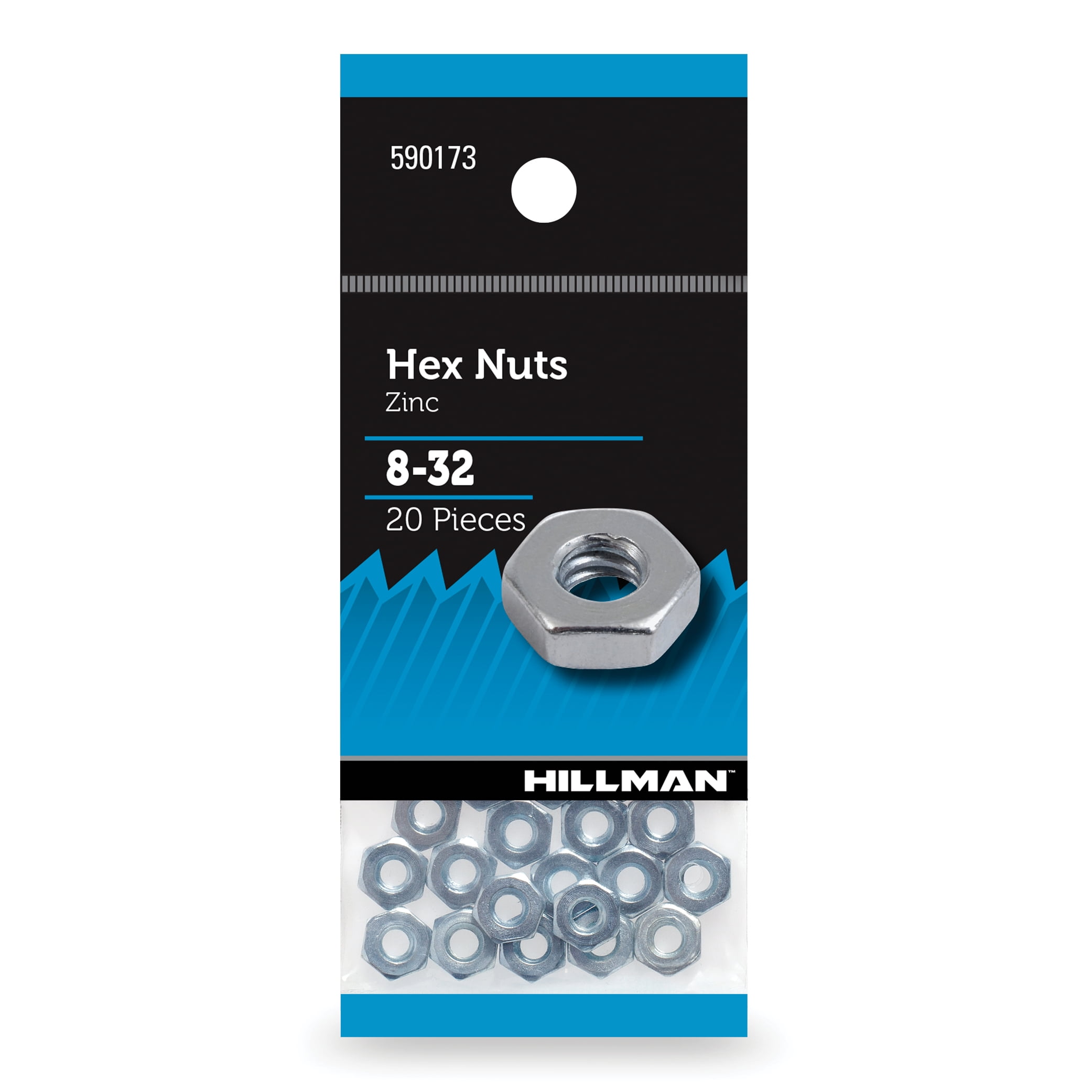 18 Coarse Thread  "10 Nuts"  Grade 8 Zinc 5/16-18 Hex Nut 5/16" 