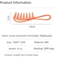 thumbnail image 3 of Peine de dientes anchos de color caramelo para el cabello, peine para peinar, peine retro para hombres, peine para cabeza con aceite, peine para cabeza trasera, peine hueco para el hogar, peine de, 3 of 4