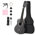 thumbnail image 1 of KFFKFF Classical Guitar, 30 Inch, Wood Classical Guitar Starter Kit for Beginners, with Nylon Strings, Gig Bag, Strap, Tuner, Extra Strings, 1 of 9
