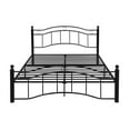 thumbnail image 2 of King Size Metal Bed Frame, Under Bed Storage Space, No Box Spring Needed, Durable Use, Black, 2 of 9