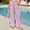 Pink plus size wide leg palazzo pants a1, variant on Cagogo Women Plus Size Striped Wide Leg Palazzo Pants Elastic Waist with Pockets Casual Beach Vacation Long Trousers Lounge Summer Trousers, Blue 3XL