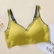 thumbnail image 1 of Ropa interior de látex con tiras de gelatina degradadas para mujer, anillo de acero sin costuras, chaleco deportivo de una pieza para dormir, sujetador fino, 1 of 1