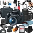 thumbnail image 1 of Canon EOS Rebel T7 DSLR Camera Bundle with 18-55mm + 75-300mm Lens + 32GB Card + Case + Tripod + ZeeTech Accessory, 1 of 2