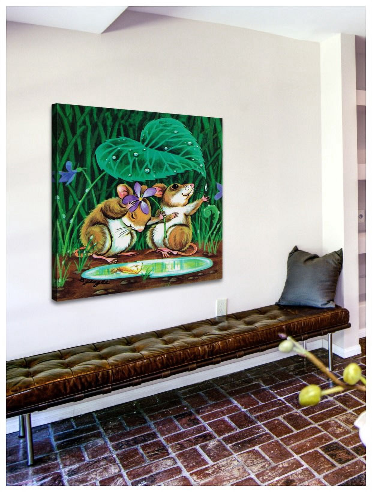 Marmont Hill "Sweet Mouses" by Curtis Painting Print on Canvas