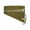 thumbnail image 2 of Asian Treasures 14 Pocket Olive Drab WR 150028 Wrench Roll of 100% Dyed Cotton Canvas, 2 of 3