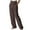 Coffee, variant on QUYUON Womens Travel Pants Loose Wide Leg Pants High Waist Straight Pants Casual Pants Plus Size Wide Leg Pants for Women Full Pant Leg Length Skinny Pant Style N-4641 White 3XL