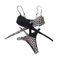 thumbnail image 1 of Traje de baño de bikini sexy para nadar, traje de baño de bikini de natación, tankini, sujetador push up, braguita baja L, 1 of 9