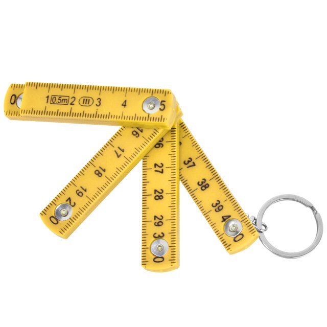 Règle Pliable, Règle Pliante en Plastique Compact 2Pcs 50cm Pratique pour la Menuiserie Jaune