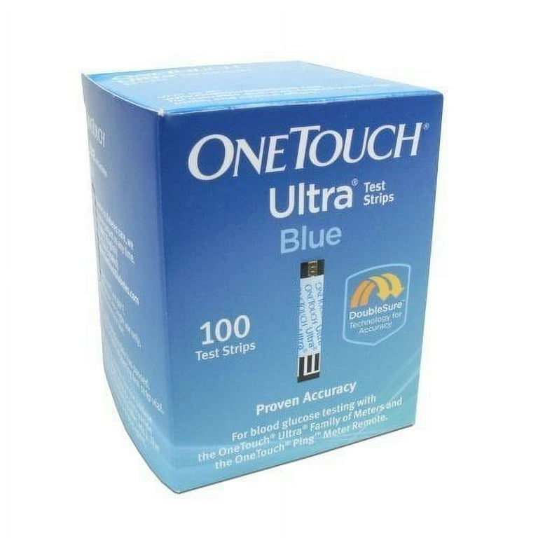 Blood Glucose Test Strips OneTouch Ultra Blue 100 Strips per Box For OneTouch Box /100 Blood Glucose Test Strips OneTouch Ultra Blue 100 Strips per Box For OneTouch Box /100