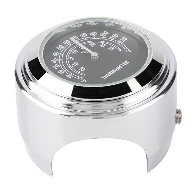Motorcycle Thermometer,22-25mm Motorcycle Handlebar Mount Handlebar Mount Thermometer Handlebar Mount Gauge Meticulously Designed