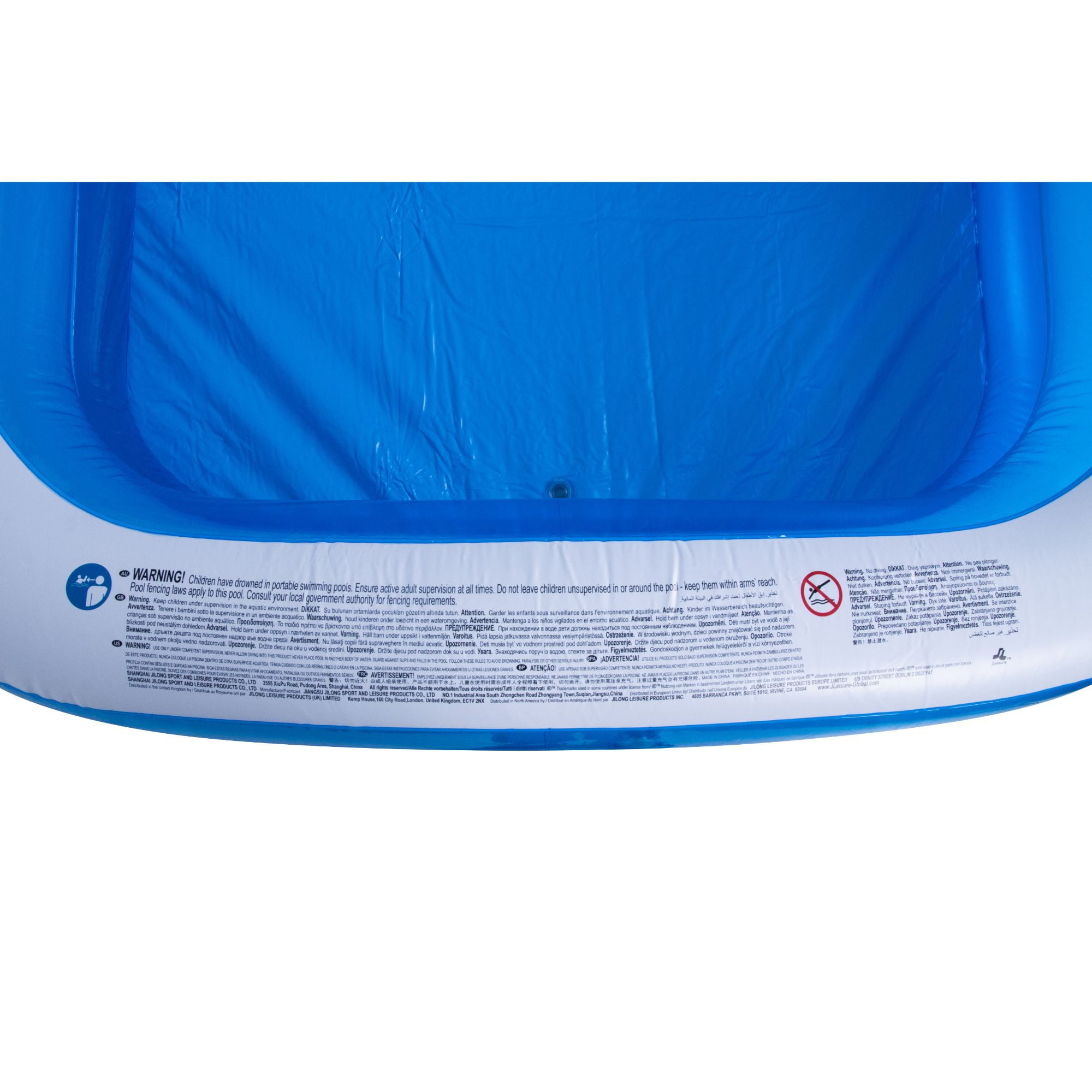 Pool Central 10' Blue and White Inflatable Rectangular Swimming Pool