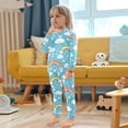 thumbnail image 5 of Cartoon Rabbit Pattern Cotton Pajamas 2 Piece Set Sleepwear Soft and Comfortable Homewear Nightwear, 5 of 7