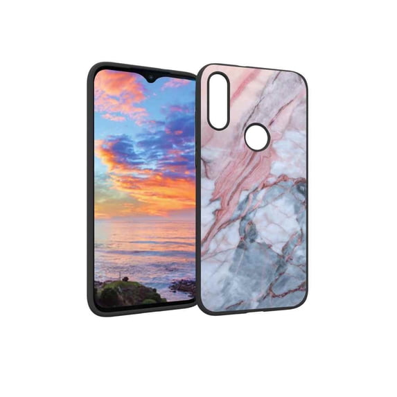 Pink-Marble-284 Phone Case, Degined for Moto E 2020 Case Men Women, Flexible Silicone Shockproof Case for Moto E 2020
