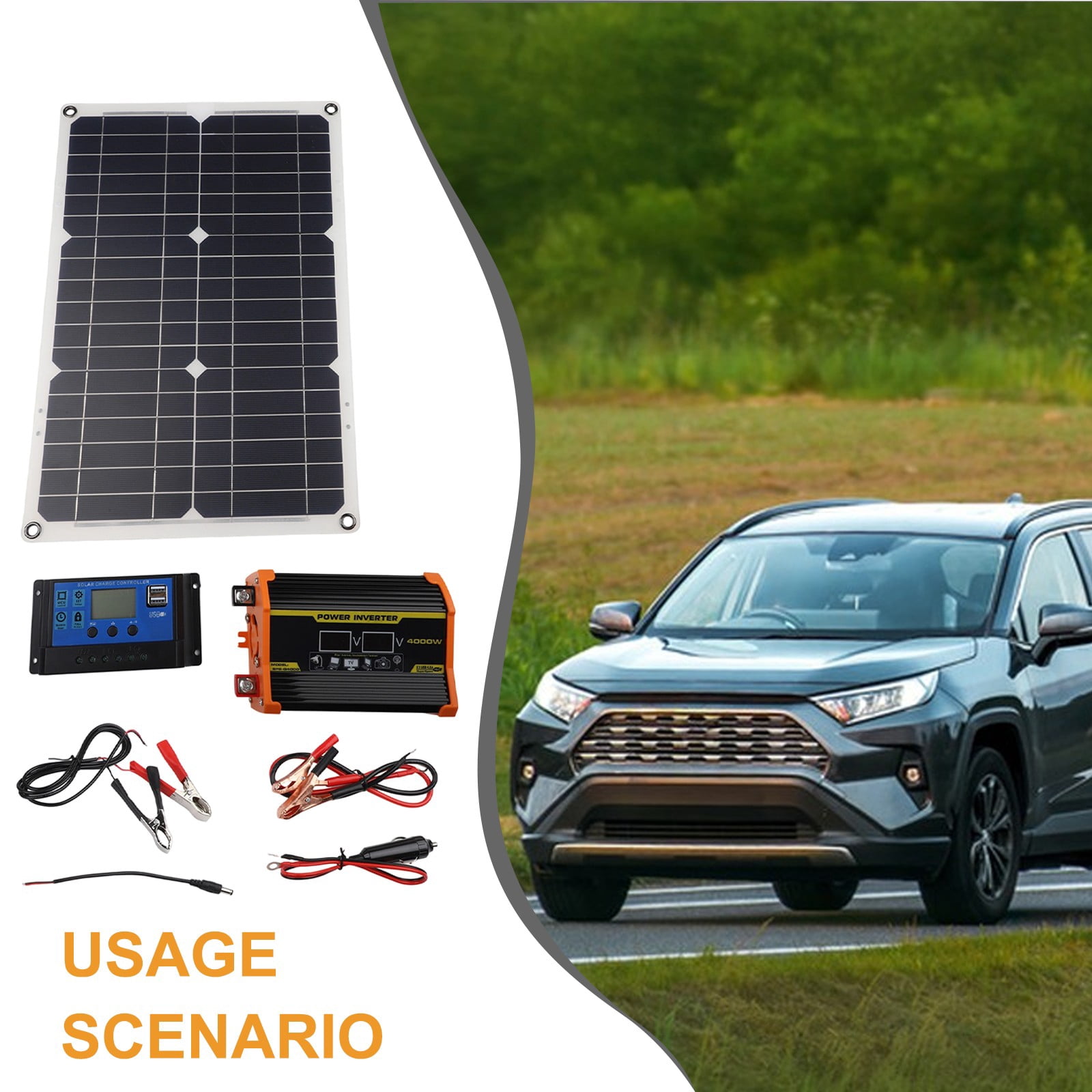 4000W 220V Solar Panel Kit Complete Solar Power Generator Home Grid System