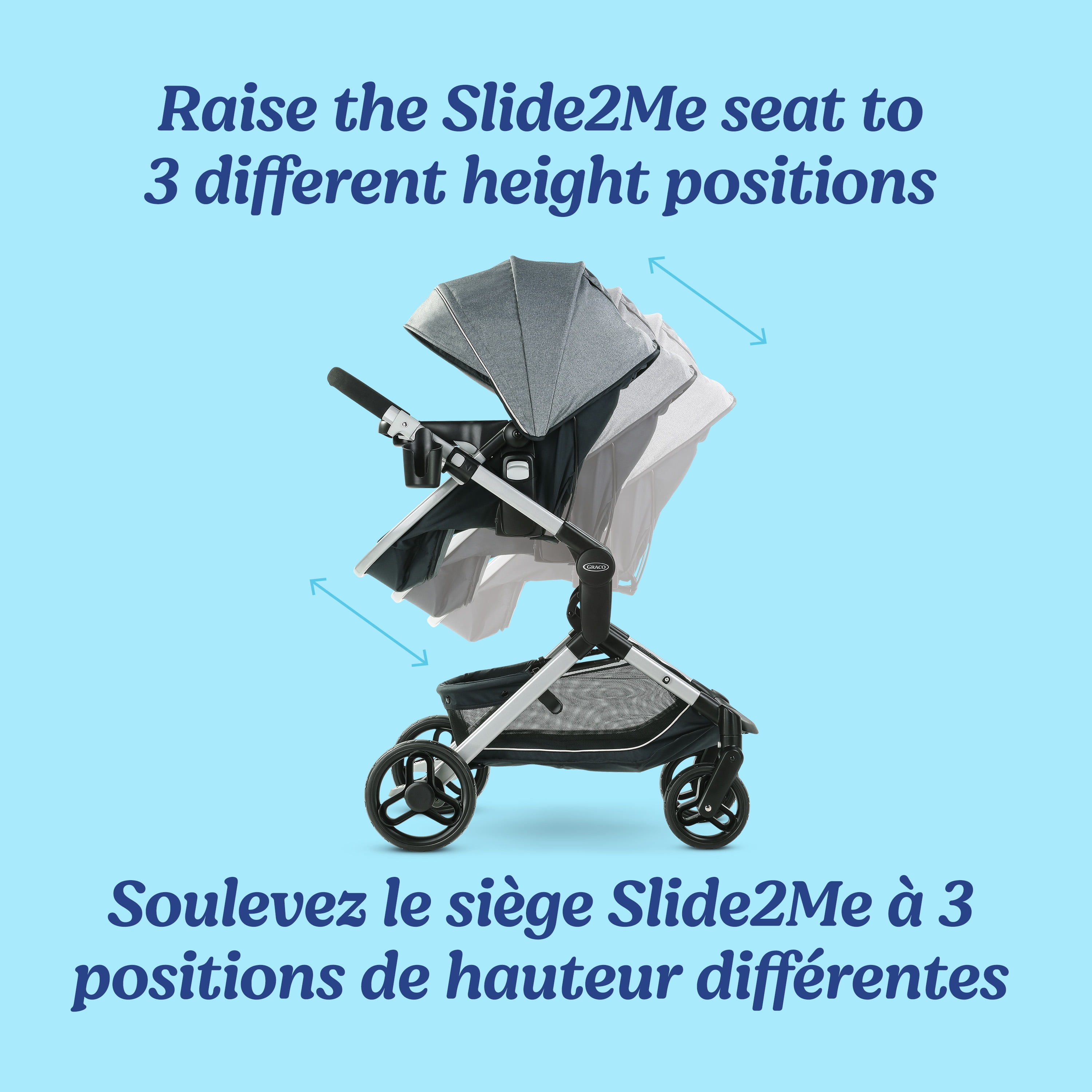 Graco Modes Nest Travel System, 3-in-1 Baby Stroller and Infant Car Seat Combo, Rear-Facing from 1.8-16 kg (4-35 lb)