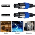 thumbnail image 4 of Speakon Cable 6ft Profesional 18Guage Macho A Macho Cable de Audio con Twist Lock para DJ Altavoz y Amplificador, 4 of 5