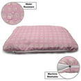 thumbnail image 3 of Botanical Pet Bed, Floral Theme Romantic Illustration Along Repetitive Roses, Chew Resistant Pad for Dogs and Cats Cushion with Removable Cover, 24" x 39", Pale Pink Rose and Warm Taupe, by Ambesonne, 3 of 4