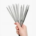 thumbnail image 4 of 14Pcs/Set Stainless Steel 2.25-10.0mm Tube Circular Knitting Needles Double Point Sweater Yarn DIY Weaving Tools with Bag, 4 of 6