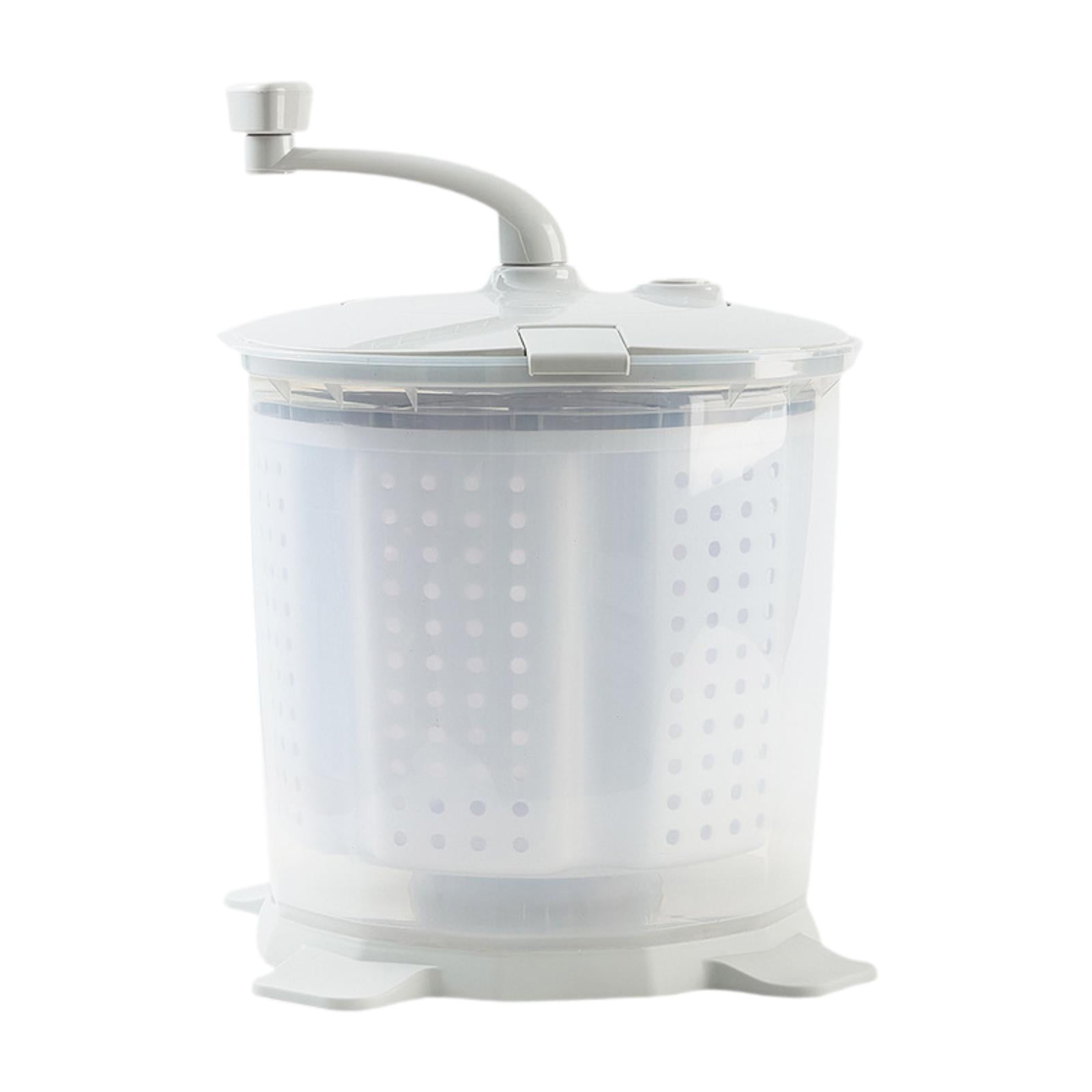 WeiLaiKeQi Hand Cranked Washing Machine Laundry Machine for Household Counter Top Dorms