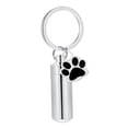 thumbnail image 1 of Llavero conmemorativo con forma de pata de perro, colgante de joyería para cenizas, práctico colgante de joyería Plata, 1 of 9