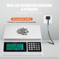 thumbnail image 4 of VEVOR Industrial Counting Scale, 30 kg x 1 g, Digital Scale for Parts and Coins, g/kg/lb Units, Electronic Gram Scale Inventory Counting Scale Kitchen Jewelry Scale with RS232 Port and LCD Screen, 4 of 9
