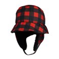 thumbnail image 1 of FlapJackKids - Winter Bucket Hat - Red Buffalo Checkers - Large 4 - 6Y+, 1 of 4