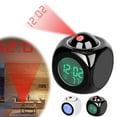 thumbnail image 4 of QHUDLV Creative LCD Projection Alarm Clock,Laser Display Voice Report,Digital Timepiece, 4 of 9