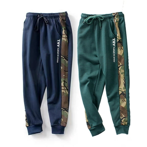 Esaierr Kids Toddler Jogger Sweatpants for Boys 5-13Y Baby Spring Fall Sweat Pants Elastic Waist Casual Jogger Pants