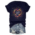 thumbnail image 4 of Women Festival Carnival Tops Casual Crew Neck Y2K T Shirts Short Sleeve Graphic Print Basic Spring Tees, 4 of 4