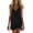Black, variant on Womens Dresses V-Neck Trendy Cocktail-Length Solid Sundress Leisure Comfy Sundress Cotton Linen Fabric Skin-Friendly Minimalist Going out Women Dresses for Daily Wear