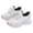 White, variant on Pandaie Women's Platform Sneakers Warm Fleece Lined Tennis Shoes Comfortable Winter Outdoor Running Walking Shoes Black 6