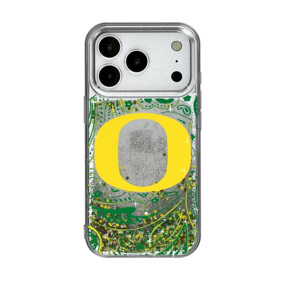 Oregon Ducks iPhone Glitter Paisley Design Case