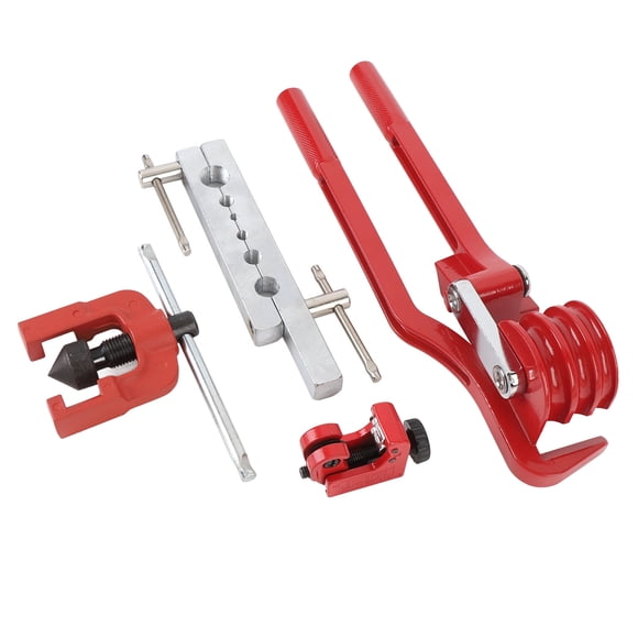 Brake Line Flaring Tool Kit, Effective 3/16 Inch Brake Line Kit Copper Coated for Hydraulic Braking Systems