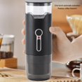 thumbnail image 3 of Portable Electric Espresso Machine, 15 Bar Pressure Car Coffee Maker USB Portable Coffee Maker Rechargeable Mini Coffee Machine Automatic for Camping, Travel, RV, Office, 3 of 7