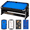 blue, variant on Premium 7ft Pool Table with Air Hockey, Ping Pong & Dining Top – Blue, 4-in-1 Multi Game Table for Adults and Family Game Rooms,Includes Cue Sticks, Billiard Balls, Paddles, Net & Accessories