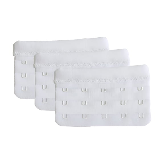 TELOLY Women'S Bra Extender 5 Hook Plus Size Bra Strap Extenders 3Pcs-Pack